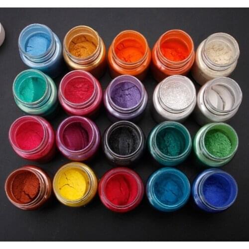 40 Colors Cosmetic Grade Pearlescent Natural Mica Mineral Powder Epoxy Resin Dye