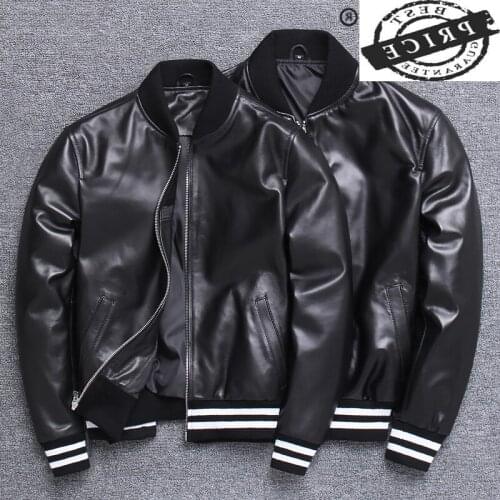 Real Leather 100% Sheepskin Coat Female Streetwear Fashion Autumn Spring Natural Genuine Leather Jacket Women Men Jaqueta 1a12