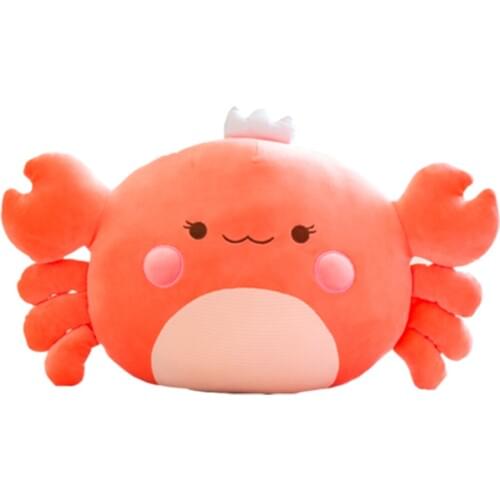 Cute crab orange fuchsia-brown doll aquarium big gate crab plush toys creative crab doll cloth birthday gift