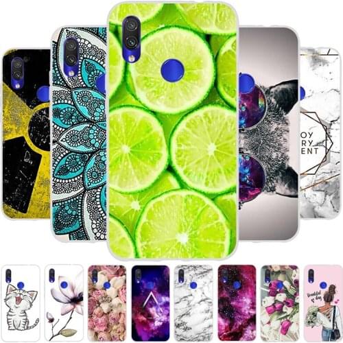 Redmi 7 Soft Silicone Phone Case For Xiaomi Redmi 7 Case On For Xiomi Redmi 7 Cover Cute TPU Back Cover For Redmi7 Coque