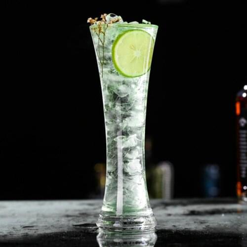 Ong drink slender juice cup cocktail glass lemon tea drink cup ins cold drink cup tall beer glass hypo cup
