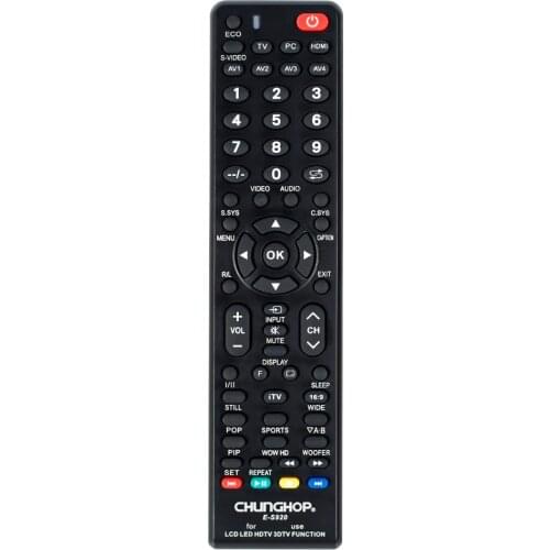 Remote Control Controller E-S920 For Sanyo TV jxppb jxppa jxppg jxppl gxbc gxbe kxabb kxpyr Chunghop
