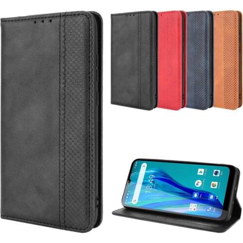 Luxury Retro Slim Leather Flip Cover For Oukitel C23 Pro 6.53" Wallet Card Stand Magnetic Book Cover For Oukitel C23 Pro Cases