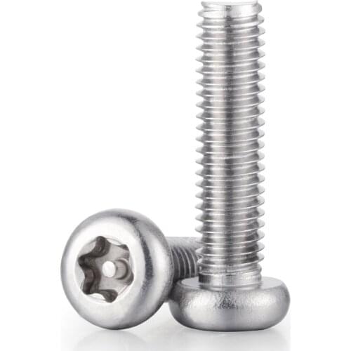 M3 M4 M5 M6 Pan Round Head Torx Six Lobe Bolt Tamper Proof Six-Lobe Machine Security Screw 304 Stainless Steel