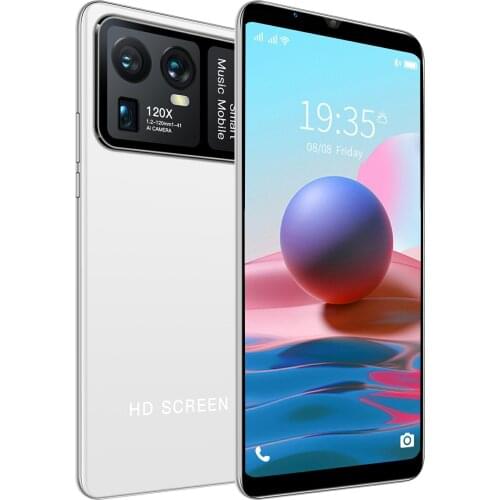 Rear HD Smartphone Fashion 7.5 inch Dual SIM Android 10.0 FULL Screen GSM/WCDMA camera Face Access supports TF Card Celulars