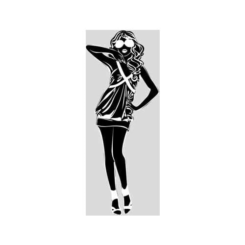 Sunshine happy lady Sexy hot girl bikini tease Wall Sticker Home Decor Decals fashion design DIY custom made sticker Wall Vinyl