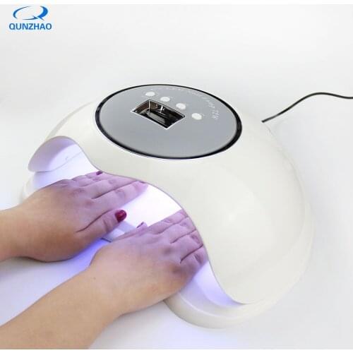 72W UV LED Dual Light Nail Dryer Light Phototherapy Lamp Machine Three Gear Timing Intelligent Induction Manicure Nail Lamp