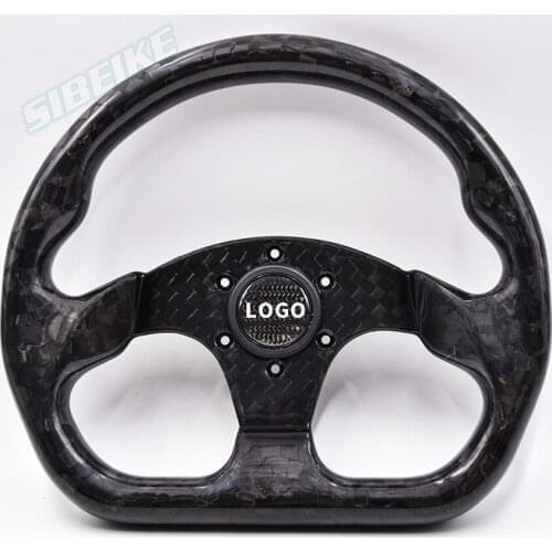 High Quality Carbon Fiber Steering Wheel D Shape Forged Carbon Fiber Racing Steering Wheel