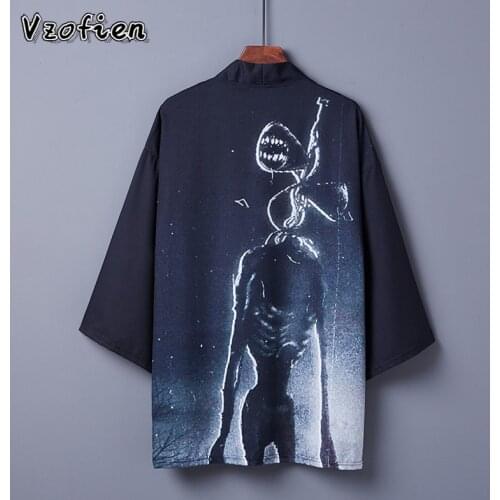 Japanese Kimono Cosplay Yukata Harajuku Shirts Japan Male Haori kimono Cardigan Summer Beach Kimono Loose Streetwear Costume