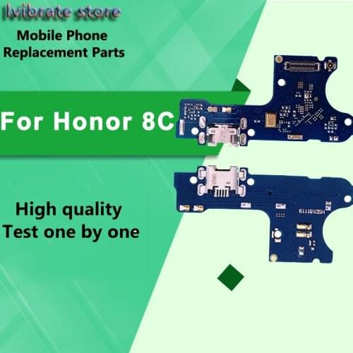 New For Huawei Honor 8C USB Charger board Port Flex Cable cover Honor8C Dock Connector Charging Port board replacement repair