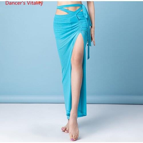 Belly Dance Practice Clothes Sexy High Split Long Skirt for Women Bellydancing Clothing Long Dress Oriental Dance Outfit