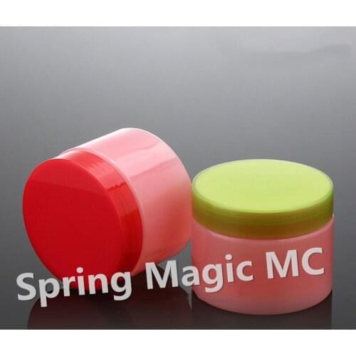 120g pink Dark Cream Jars With Green/Red plastic Lid Cosmetic containers Used For Moisturizer/Eye Cream/Mask/Hair wax Bottles