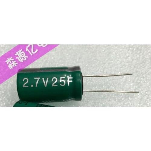 2.7V 25F ultracapacitors volume 16* 26(mm) new original farah capacitance Low ESR high power density 2.7V 25F farah capacitance