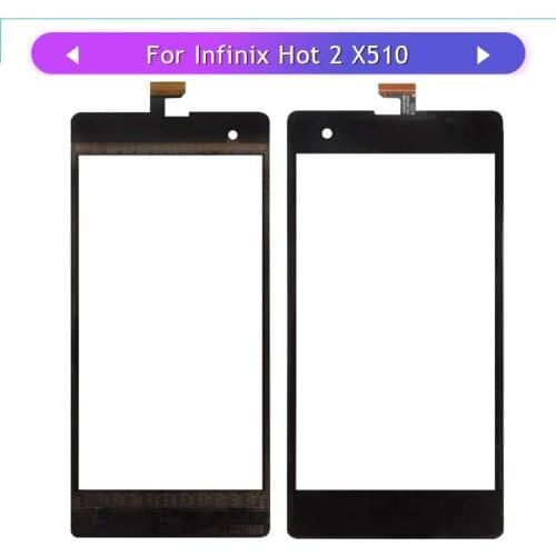 5PCS For Infinix Hot 2 X510 Android One Hot 2 Touch Screen Touch Sensor Glass Panel Digitizer Replacement free shipping