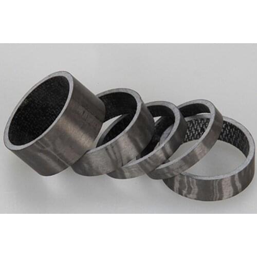 5Pcs Carbon Fiber Durable Useful Compact Fastening Accessories Washer Road Bicycle Headset Stem Spacer Kit For 5mm 10mm 15mm
