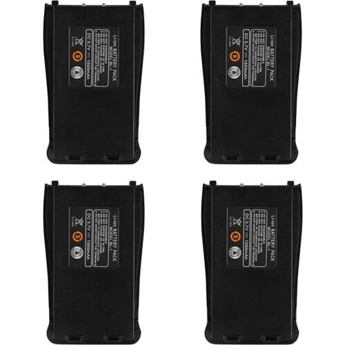 4Pcs Baofeng BF-888S 3.7V 1500mah Li-ion Spare Battery for Baofeng Bf-888S Retevis H-777 H777 Two Way Radio Walkie Talkie