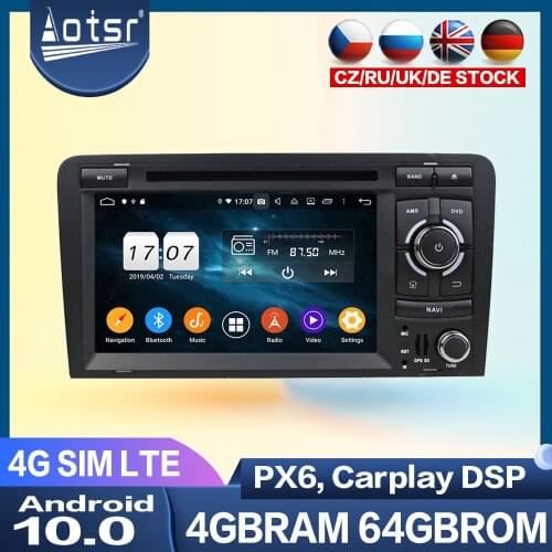 Carplay Car Radio For Audi A3 2003-2013 Android Auto PX6 Multimedia Player GPS Navigation Stereo Head Unit Auto Audio Video DSP