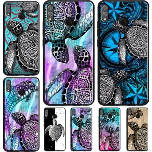 Sea Turtle Shell Colourful Tie Dye Case For Huawei Honor 8X 9X 7X 10i 9 10 20 Lite 7A Pro 7C 8A 8C V20 Y6 Y9 Y7 2019 Nova 5T