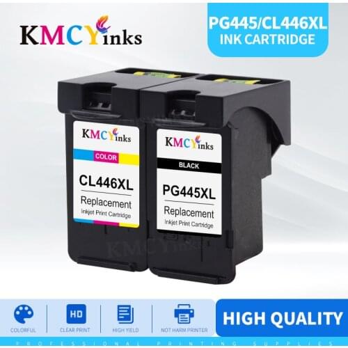 KMCYinks Compatible PG 445 445XL cl446 pg445 PG-445 CL-446 CL 446xl ink cartridge for Canon PIXMA MG 2440 2540 2940 MX494 IP2840