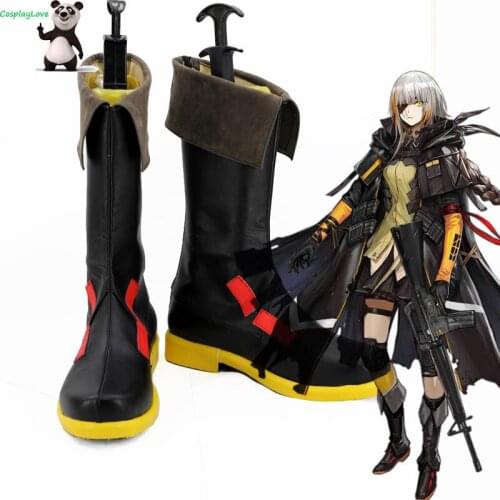 Girls Frontline M16 Black Cosplay Shoes Boots Custom Made For Hallowee Christmas CosplayLove