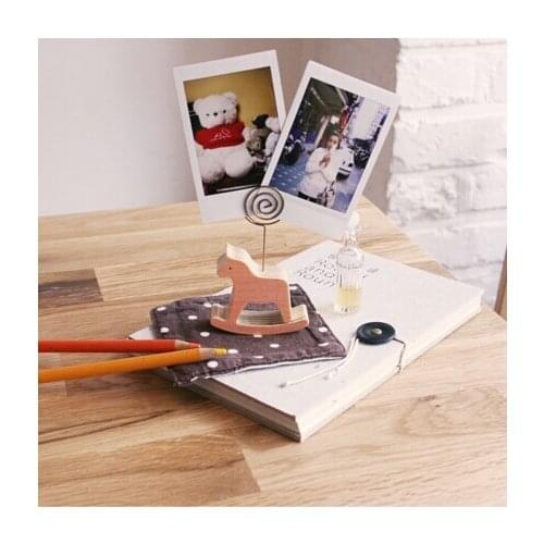 Wooden memo note holders Cute swing cartoon paper holder animal Table organizador Office School supplies F856