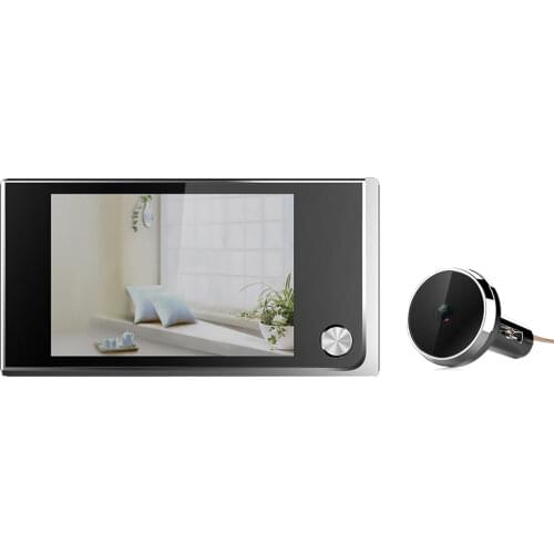520A Mini HD Outdoor Viewer Door Eye 130 Degree Viewer Indoor Outdoor LCD Color Screen Visual Video Digital Doorbell