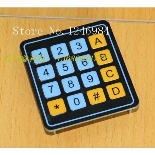 [SA]Electronic components Membrane Switch 4X4 membrane keypad 4 * 4 matrix keyboard numeric keypad 0-9 AD--20pcs/lot