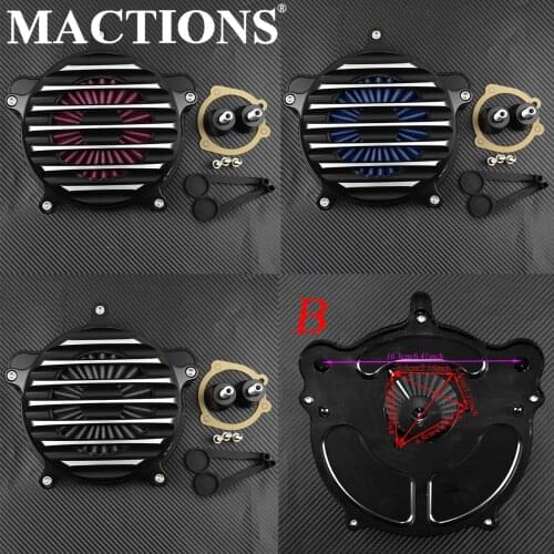 Motorcycle Air Cleaner Intake System Filter For Harley Dyna 2000-2014 15 16 17 Softail 2000-2013 14 15 Touring 2000-2005 06 07