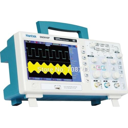 Hantek DSO5102P Digital storage oscilloscope 100MHz 2Channels 1GSa/s 7'' TFT LCD Better Than ADS1102CAL