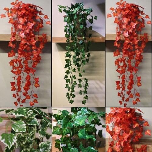Artificial Fake Flower Vine Hanging Garland Plant Vine Home Garden Wedding Party Decorative Vine Decor
