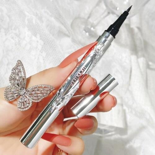 The Classic Magnificent Eyeliner Is Waterproof Sweat-proof Easy To Dry and Does Not Smudge for Beginners Sponge Head Eye Makeup