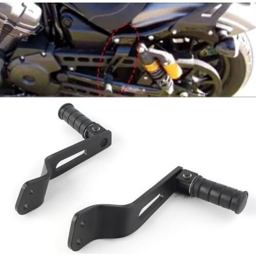 Motorcycle Rear Passenger Foot Peg Footrest Bracket Set For Yamaha Bolt XVS 950 R 2014 2015 2016 2017 Matte Black 2Pcs