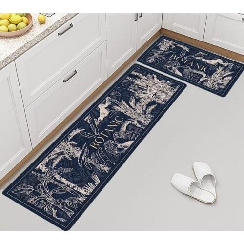 INS Style Kitchen Mats Oil-proof Kitchen Rug Long Strip Floor Mat Living Room Carpet Nordic Bathroom Doormat Hallway Area Rugs