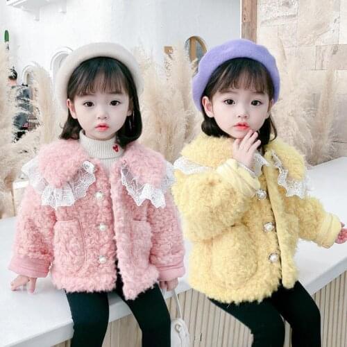 2021 New Girls Jacket Autumn Winter Fashion Round Neck Solid Color Female Warm Girl Sweater
