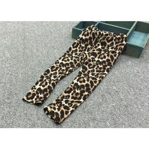 New Baby Girls Leopard Print Leggings Fashion Boys Girls Pants Childrens Leggings For Spring Autumn kids casual long trousers