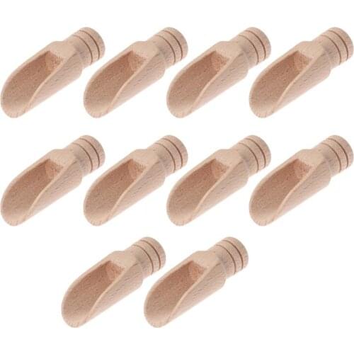10/12/15/20pcs Tea Spoon Scoop Small Salt Shovels Mini Scoop Wooden Teaspoon Milk Powder Scoops Teaware Accessories Spoon