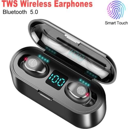 New 5.0 Bluetooth Earphone 8D Stereo Wireless Earbuds Mini Wireless Earphone Headset with Power Bank Earphone Earphone