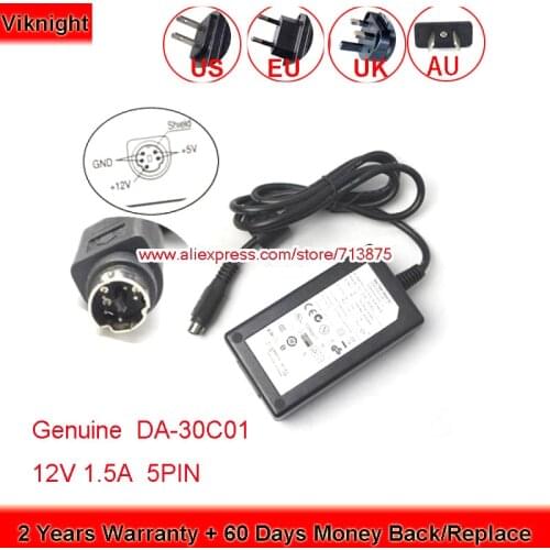 Genuine APD AD6008 DA-30C01 12V 1.5A AC Adapter for Lg GSA-5160D WESTERN DIGITAL WD2500E035 WD4000E035 WD3200E035 Power Supply