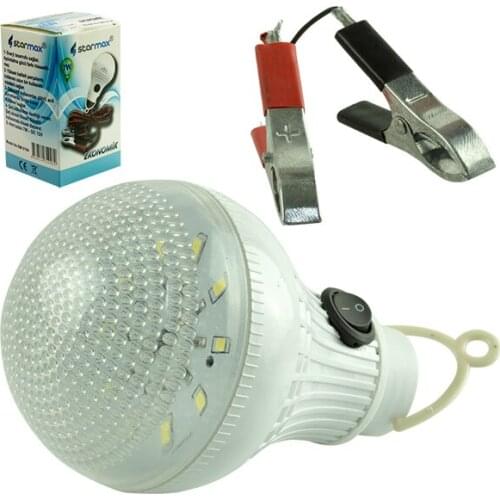 STARMAX SM-2104 12 VOLT -7 W - 4 MT WIRED PORTABLE RECHARGEABLE LED BULB