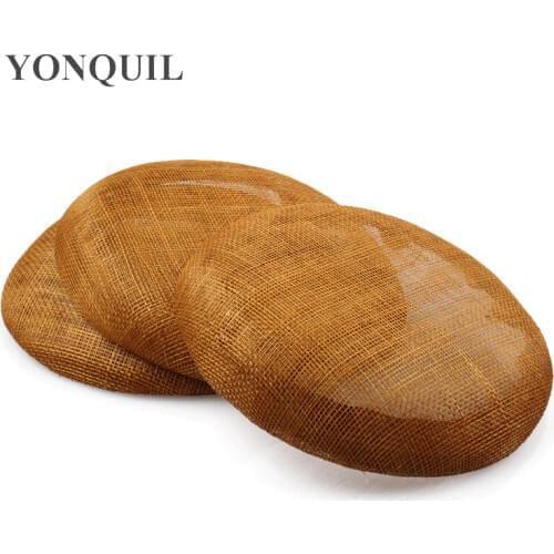 Retail Fascinator Base 15 CM Size Sinamay Wedding Fascinator Hat DIY Hair Accessories Bride Wedding Headwear Nice Linen Chapeau