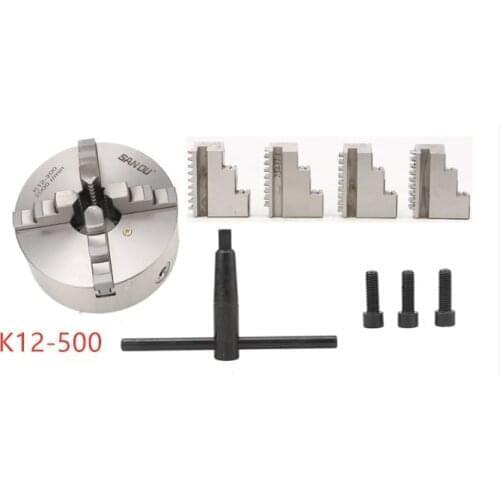 SAN OU K12-500 High Accuracy 4-jaw self-centering chuck For Mechanical Lathe For Drilling Milling Machine
