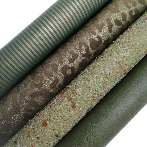 Snowflakes Glitter leather, Stripes Faux synthetic leather, Leopard Flocking Velvet Fabric Sheets For Bows DIY 21x29CM KM681