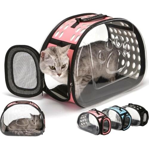 Transport Cat Carrier Bags Breathable Pet Carriers Backpack Travel Space Capsule Cage Pet Transport Bag Carrying For Cats