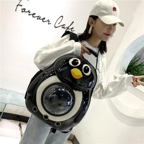 Special Penguin Shape Cat Carrier Bag Breathable Pet Small Dog Cat Backpack Outdoor Travel Space Capsule Cage Pet Backpack