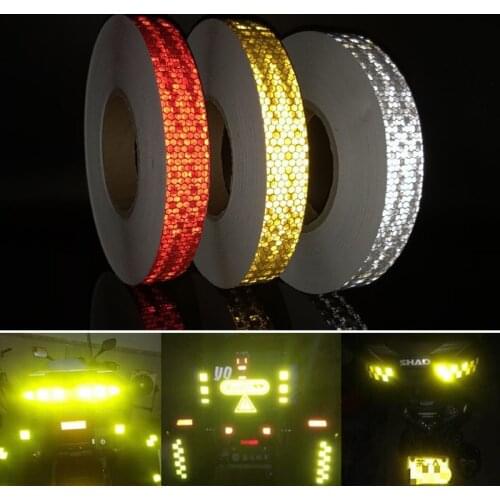 Safety Mark Reflective Tape Stickers Car-styling Self Adhesive Warning Tape Automobiles Film