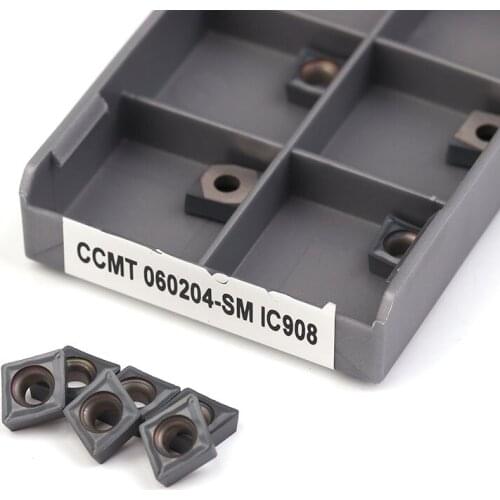 CCMT060204 SM IC908 Internal Turning Tools CCMT 060204 Carbide insert Lathe cutter Tool of Lathe tool turning insert