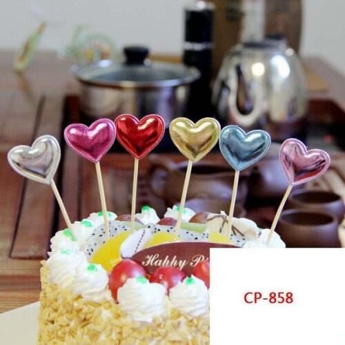 Cake toppers shiny star/crown paper cards banner for fruit Cupcake Wrapper Baking Cup tea birthday party wedding decoration