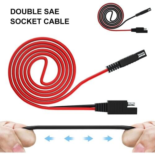 Dropship SAE to SAE Extension Cable 100cm Cable Quick Disconnect Battery Charging Cable Wire Harness for Automotive Solar Panel