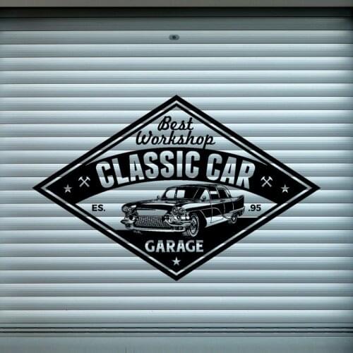 Vintage Classic Car Repair Garage Wall Sticker Decal Car Workshop Auto Repair Wall Art Decoration A00962