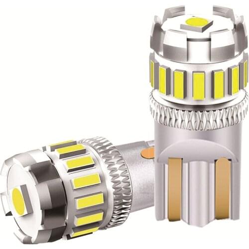 2x Universal T10 LED W5W Canbus 194 168 Car Clearance Parking Lights Error Free Interior White Signal Light Car Lighting Bulb